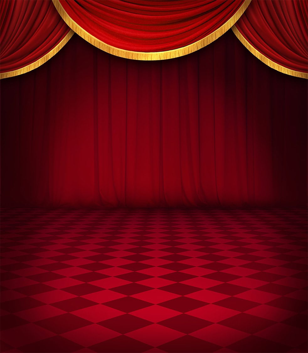 Official Queen of Coins red curtain atmosphere used by the Greentube demo